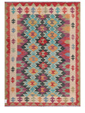 Maimana Afghanistan Kilim Rug - 193 x144 cm - Handmade