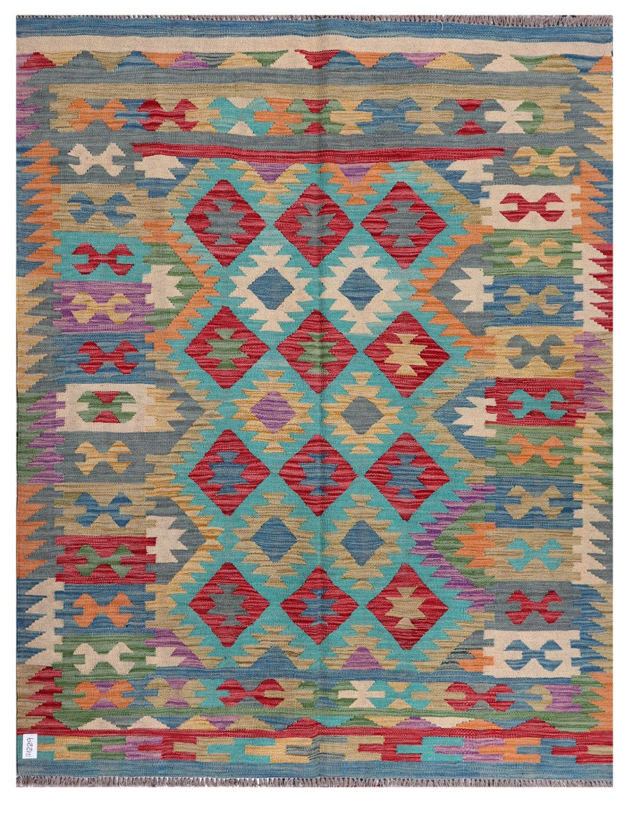Maimana Afghanistan Kilim Rug - 197 x157 cm - Handmade