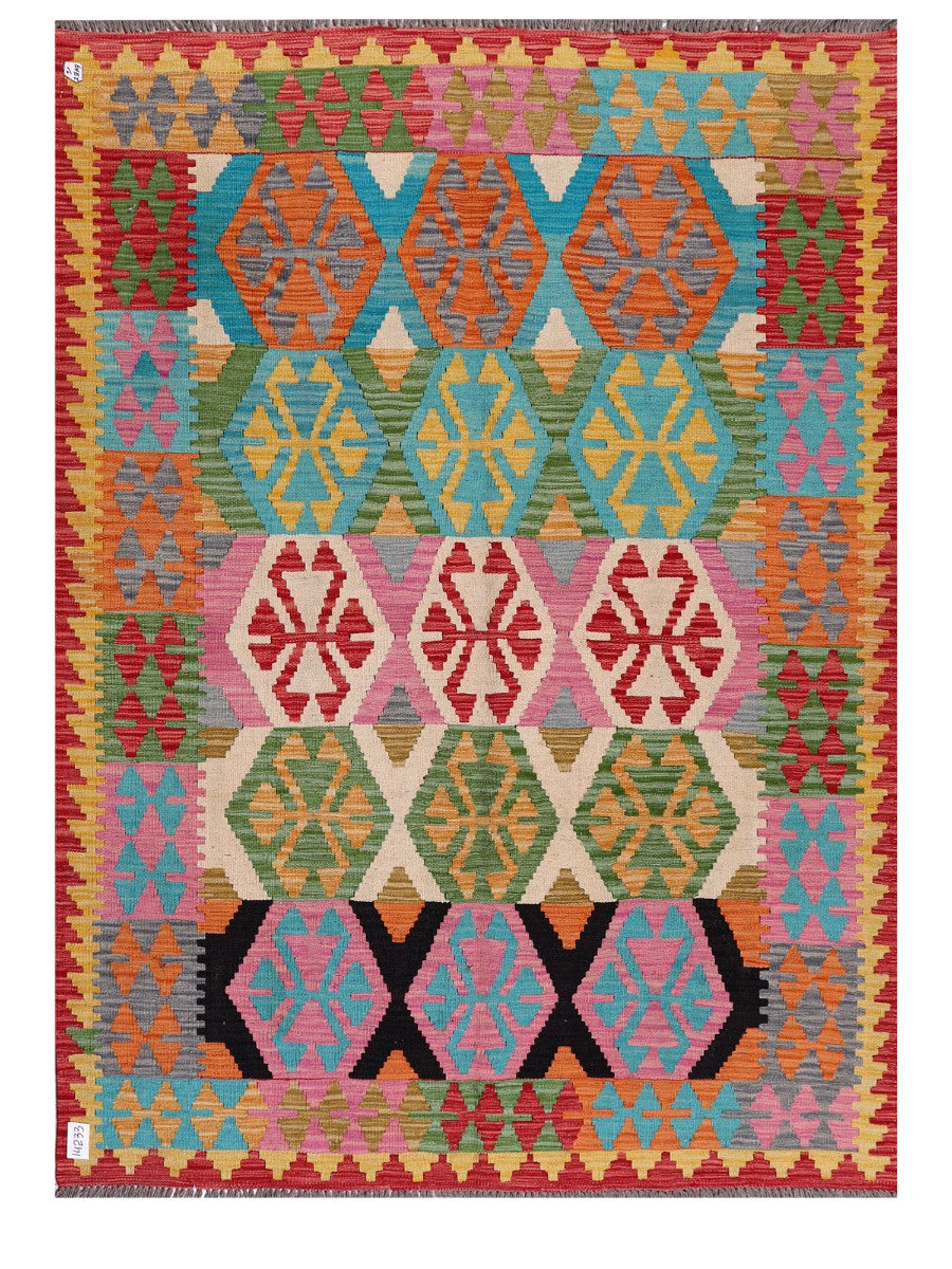 Maimana Afghanistan Kilim Rug - 205 x150 cm - Handmade