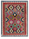 Maimana Afghanistan Kilim Rug - 194 x151 cm - Handmade