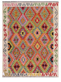Maimana Afghanistan Kilim Rug - 201 x154 cm - Handmade