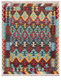 Maimana Afghanistan Kilim Rug - 194 x155 cm - Handmade