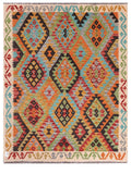 Maimana Afghanistan Kilim Rug - 195 x154 cm - Handmade