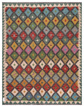 Maimana Afghanistan Kilim Rug - 194 x155 cm - Handmade