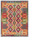 Maimana Afghanistan Kilim Rug - 198 x156 cm - Handmade