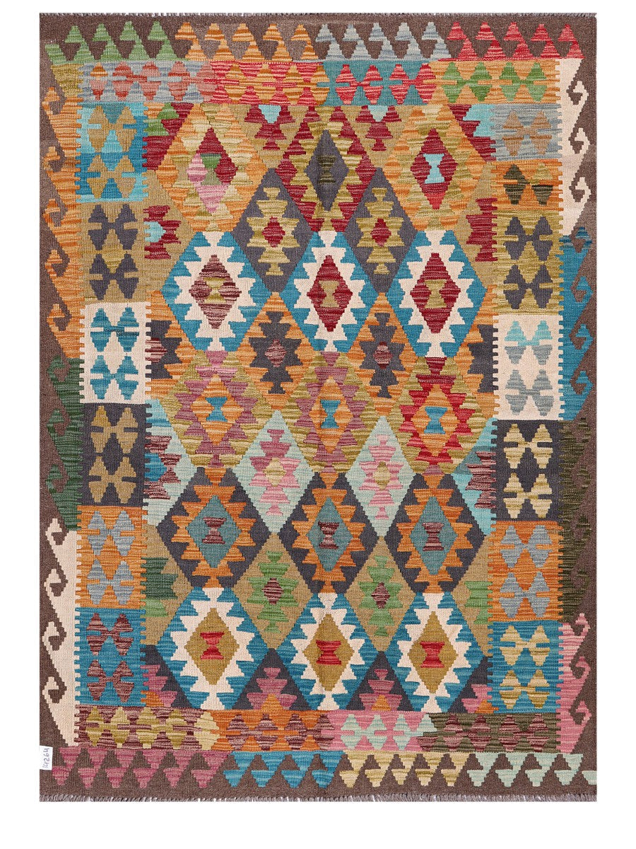 Maimana Afghanistan Kilim Rug - 207 x150 cm - Handmade