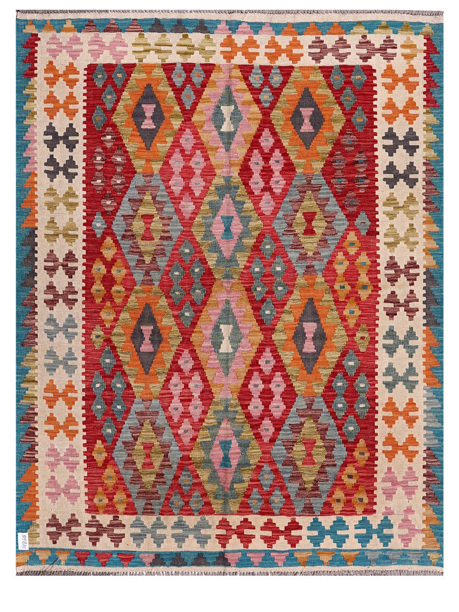 Maimana Afghanistan Kilim Rug - 200 x155 cm - Handmade