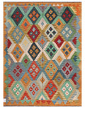 Maimana Afghanistan Kilim Rug - 192 x147 cm - Handmade