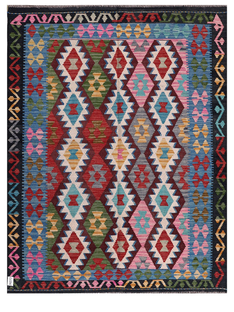 Maimana Afghanistan Kilim Rug - 206 x161 cm - Handmade
