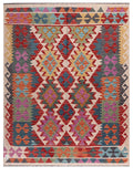 Maimana Afghanistan Kilim Rug - 195 x154 cm - Handmade