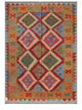Maimana Afghanistan Kilim Rug - 200 x146 cm - Handmade