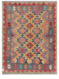 Maimana Afghanistan Kilim Rug - 191 x148 cm - Handmade