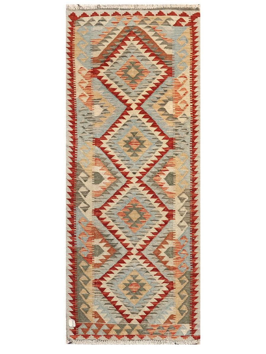Maimana Afghanistan Kilim Rug - 183 x75 cm - Handmade