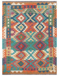 Maimana Afghanistan Kilim Rug - 198 x147 cm - Handmade