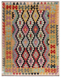 Maimana Afghanistan Kilim Rug - 196 x156 cm - Handmade