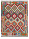 Maimana Afghanistan Kilim Rug - 199 x152 cm - Handmade