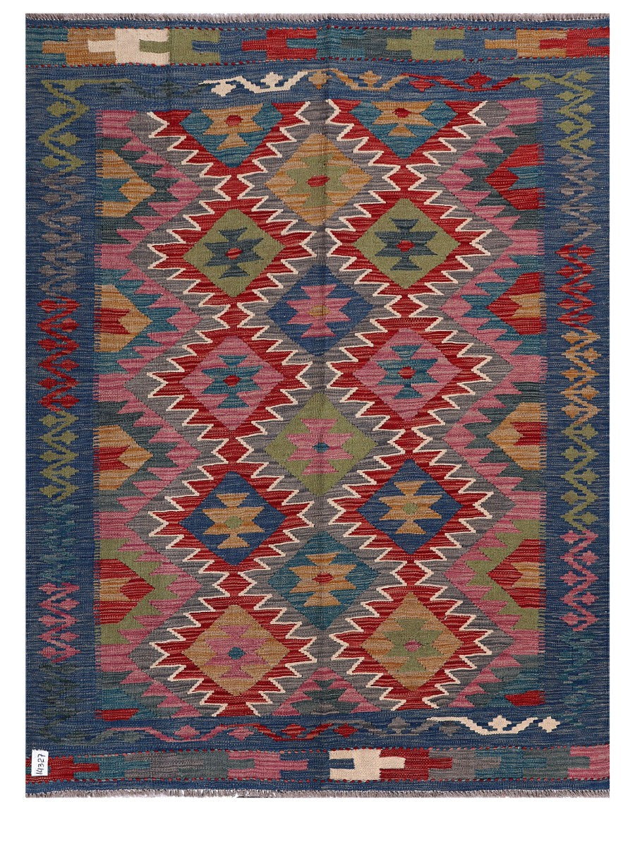 Maimana Afghanistan Kilim Rug - 195 x149 cm - Handmade