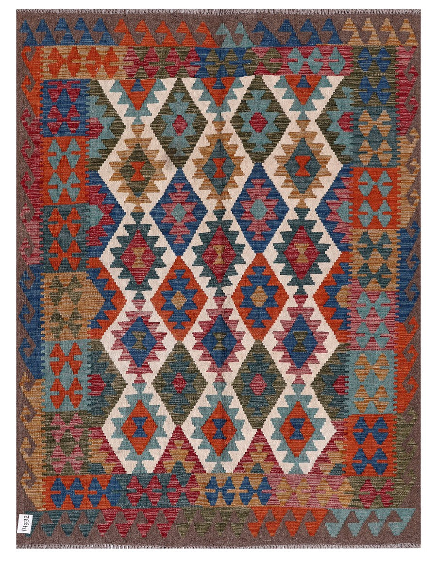 Maimana Afghanistan Kilim Rug - 200 x154 cm - Handmade