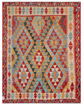Maimana Afghanistan Kilim Rug - 201 x158 cm - Handmade