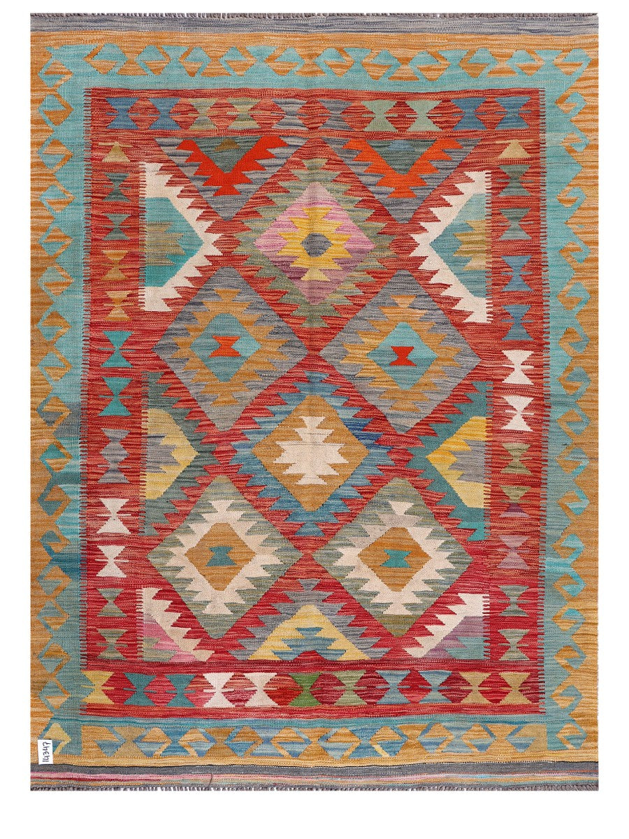 Maimana Afghanistan Kilim Rug - 195 x150 cm - Handmade