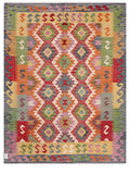 Maimana Afghanistan Kilim Rug - 197 x155 cm - Handmade