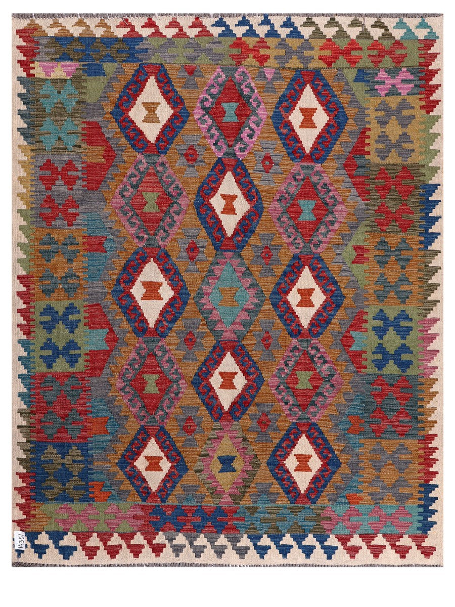 Maimana Afghanistan Kilim Rug - 200 x160 cm - Handmade