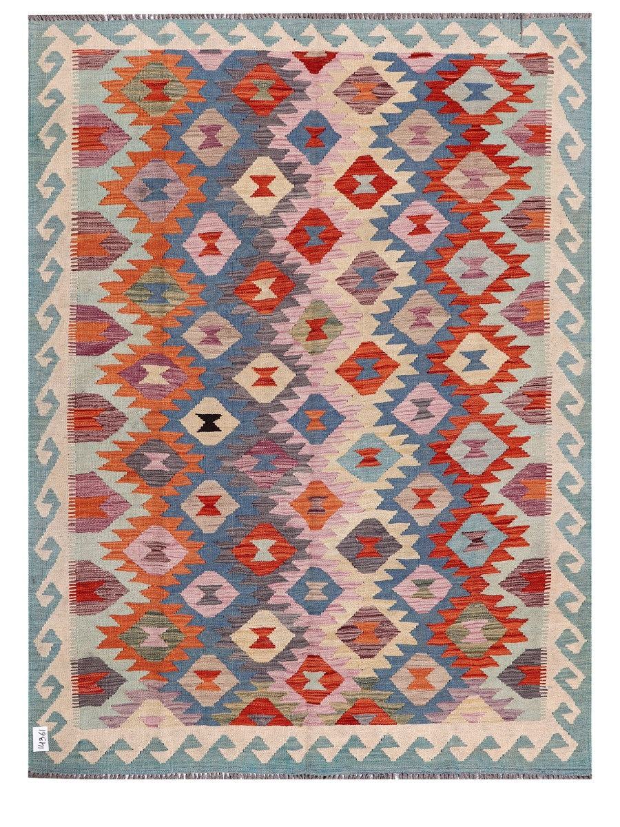 Maimana Afghanistan Kilim Rug - 200 x151 cm - Handmade