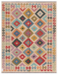 Maimana Afghanistan Kilim Rug - 193 x154 cm - Handmade