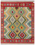 Maimana Afghanistan Kilim Rug - 197 x153 cm - Handmade