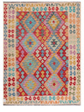 Maimana Afghanistan Kilim Rug - 203 x156 cm - Handmade