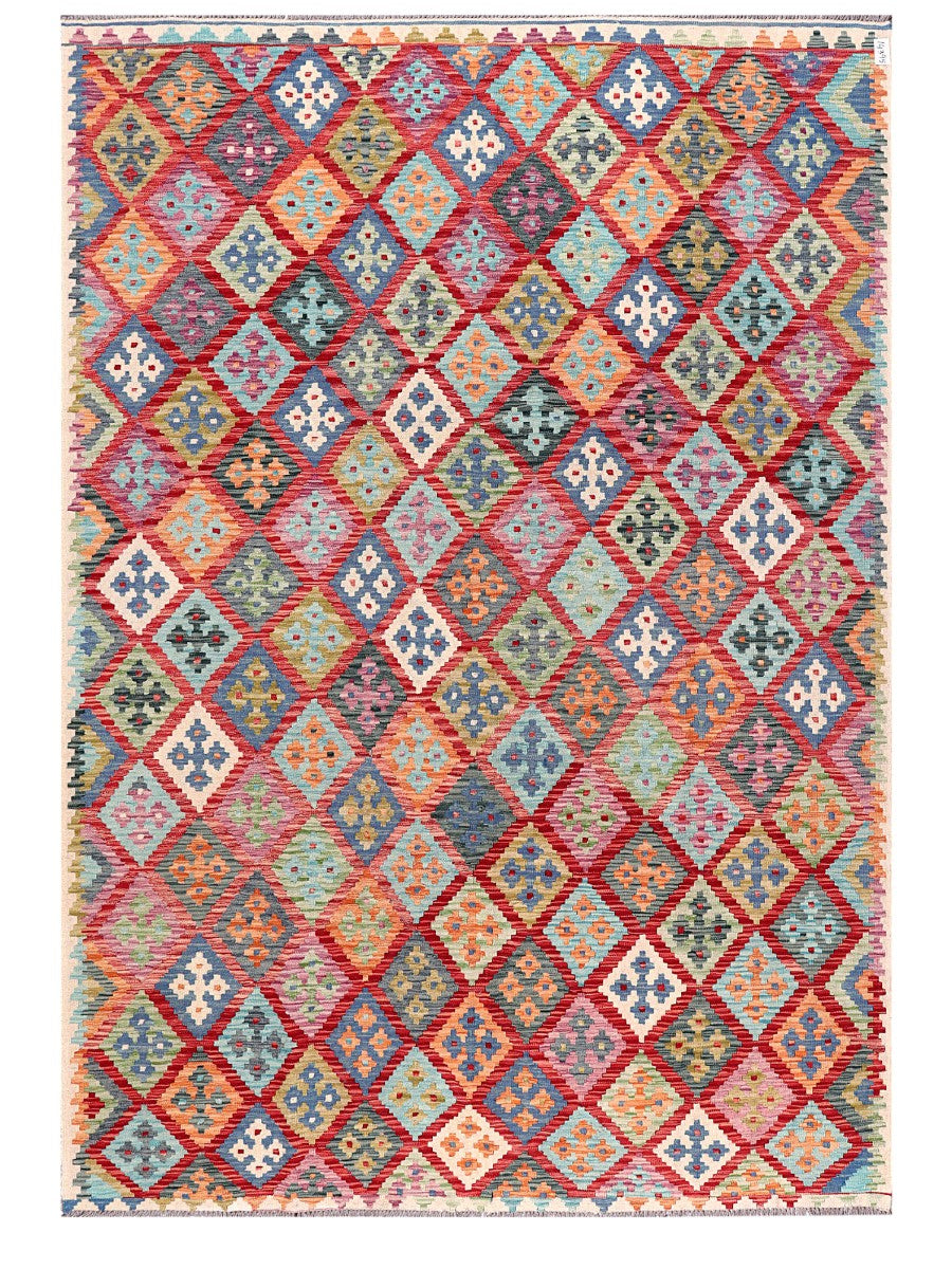 Maimana Afghanistan Kilim Rug - 296 x208 cm - Handmade