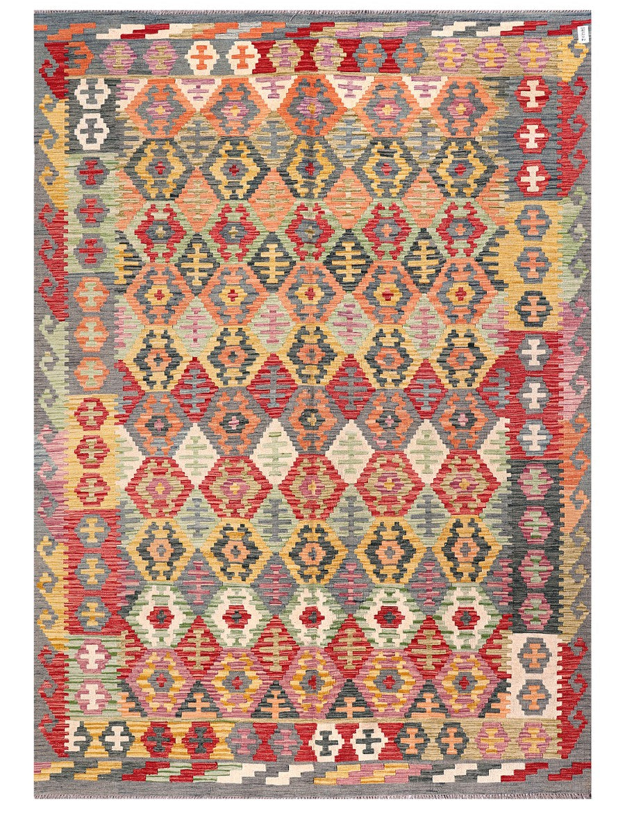Maimana Afghanistan Kilim Rug - 292 x210 cm - Handmade