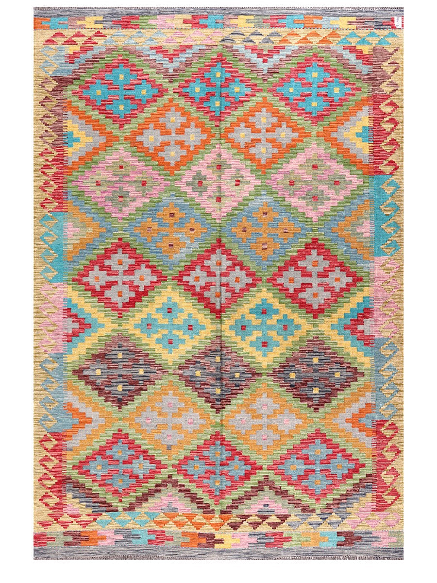 Maimana Afghanistan Kilim Rug - 295 x201 cm - Handmade