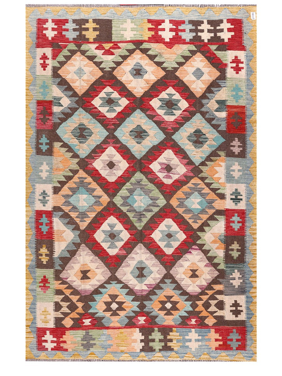 Maimana Afghanistan Kilim Rug - 284 x187 cm - Handmade
