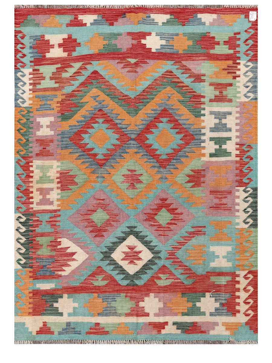 Maimana Afghanistan Kilim Rug - 209 x150 cm - Handmade