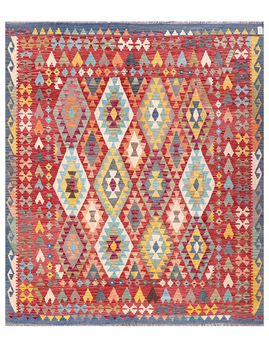 Maimana Afghanistan Kilim Rug - 294 x254 cm - Handmade