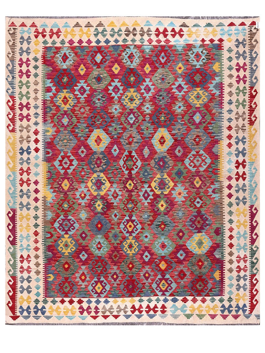 Maimana Afghanistan Kilim Rug - 295 x247 cm - Handmade