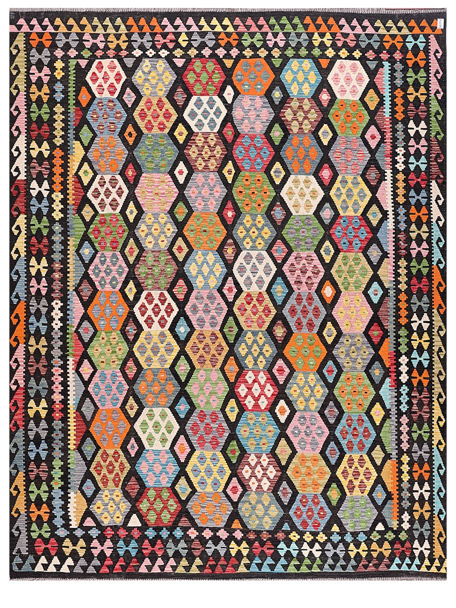 Maimana Afghanistan Kilim Rug - 347 x269 cm - Handmade