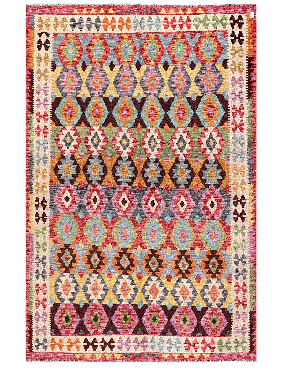 Maimana Afghanistan Kilim Rug - 345 x226 cm - Handmade