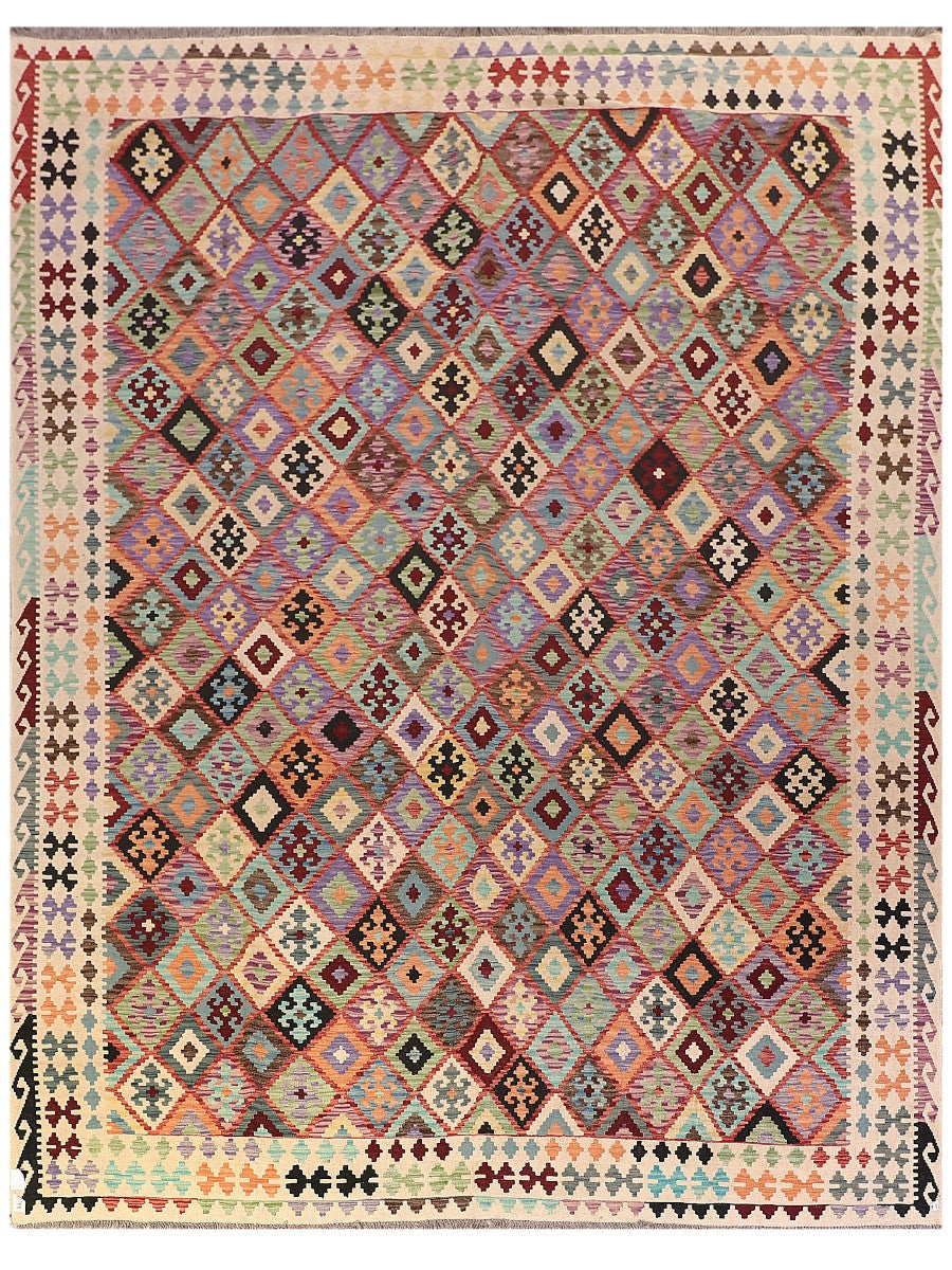 Maimana Afghanistan Kilim Rug - 406 x319 cm - Handmade