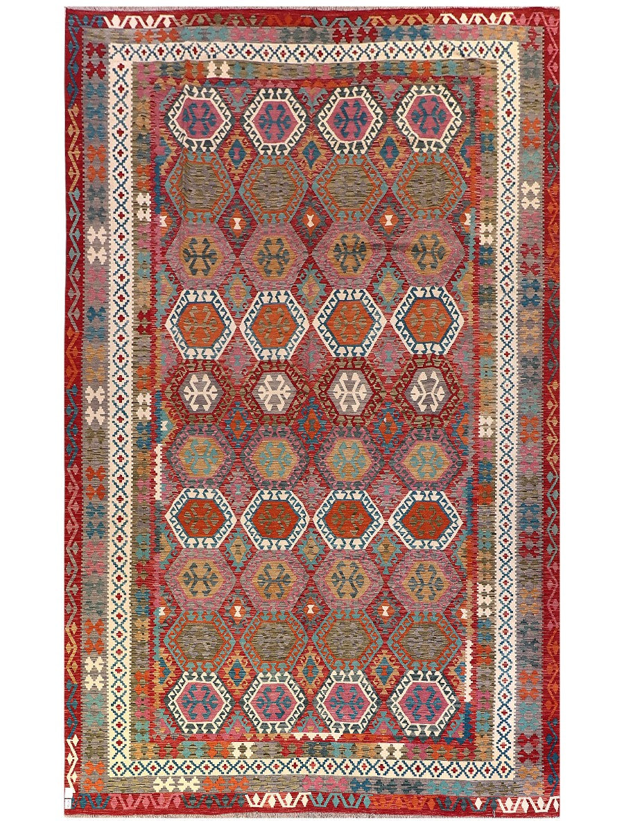 Maimana Afghanistan Kilim Rug - 499 x308 cm - Handmade