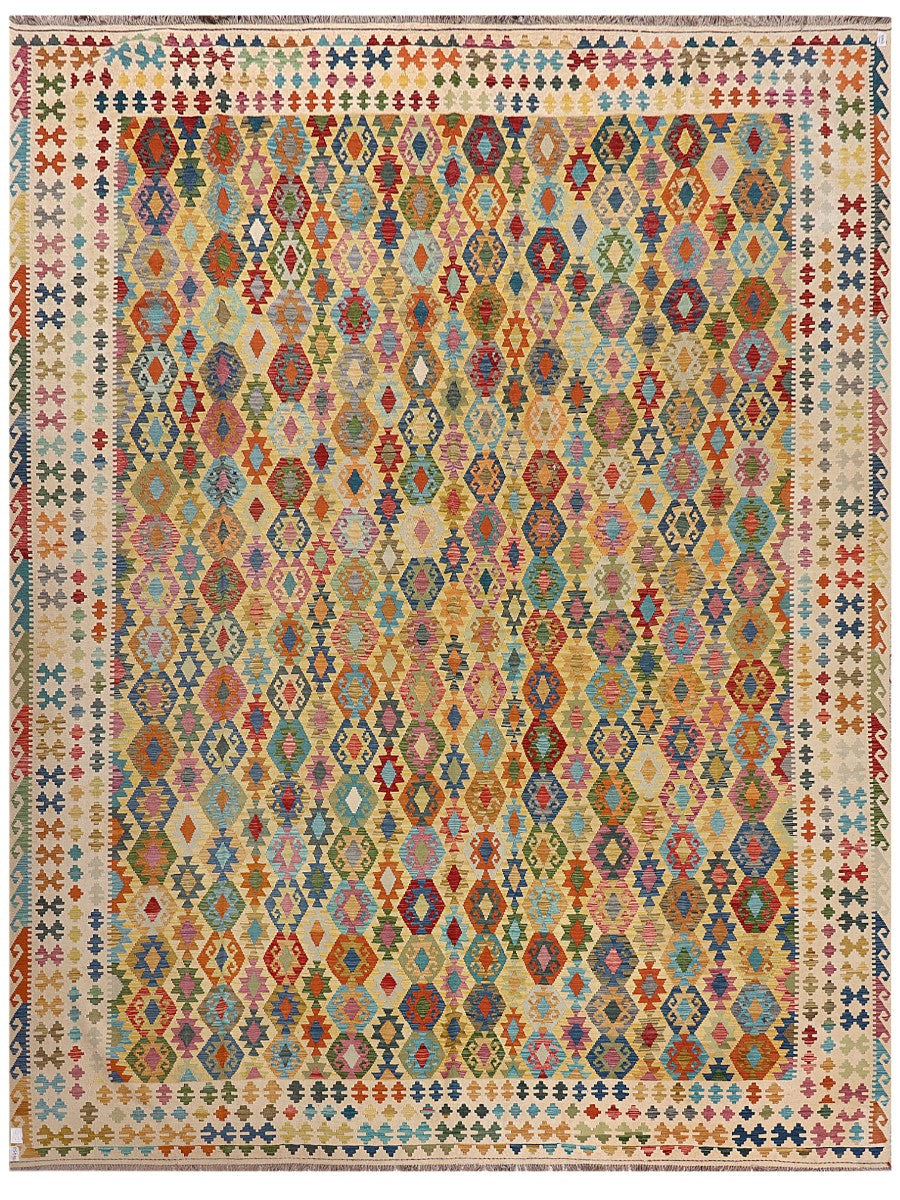 Maimana Afghanistan Kilim Rug - 496 x383 cm - Handmade