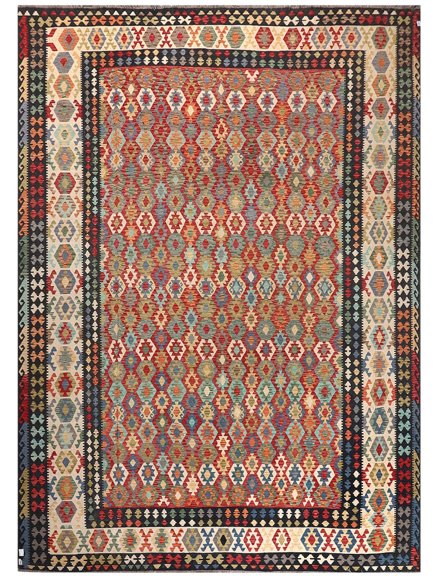 Maimana Afghanistan Kilim Rug - 595 x426 cm - Handmade