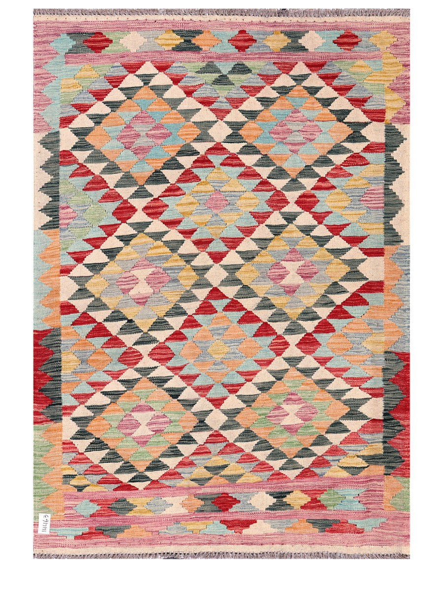 Maimana Afghanistan Kilim Rug - 179 x126 cm - Handmade