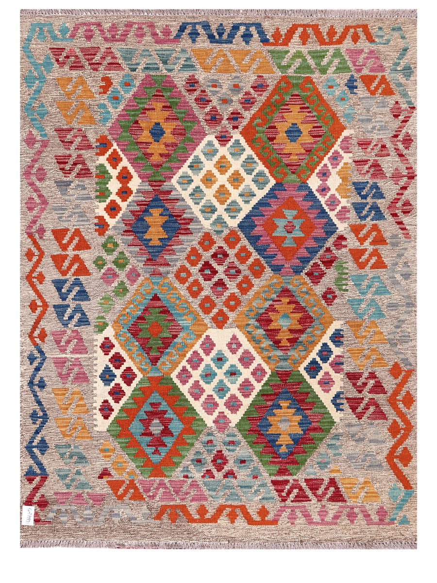Maimana Afghanistan Kilim Rug - 173 x131 cm - Handmade