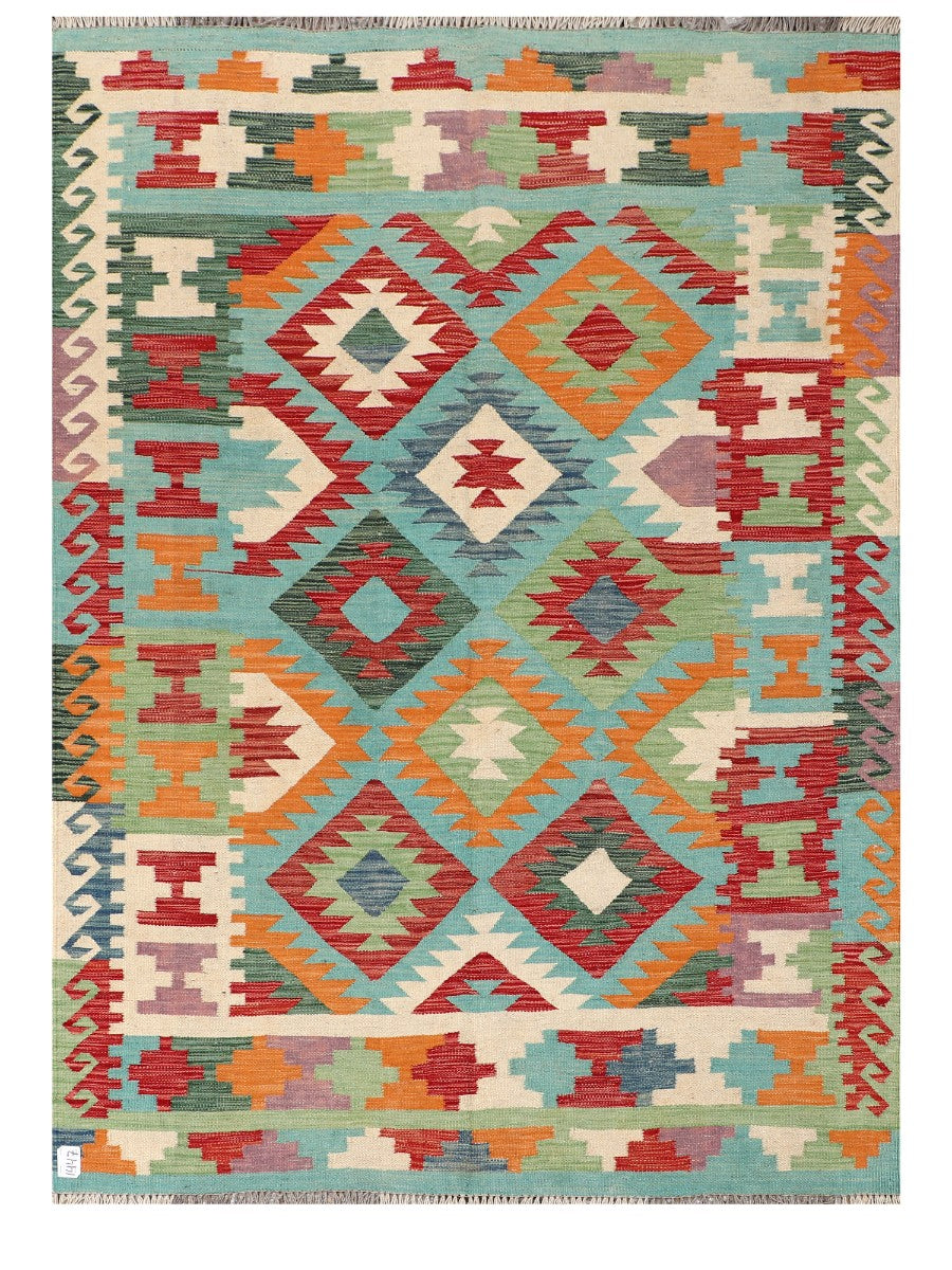 Maimana Afghanistan Kilim Rug - 210 x153 cm - Handmade
