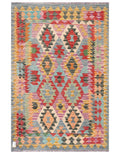Maimana Afghanistan Kilim Rug - 184 x124 cm - Handmade