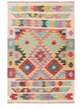 Maimana Afghanistan Kilim Rug - 188 x127 cm - Handmade