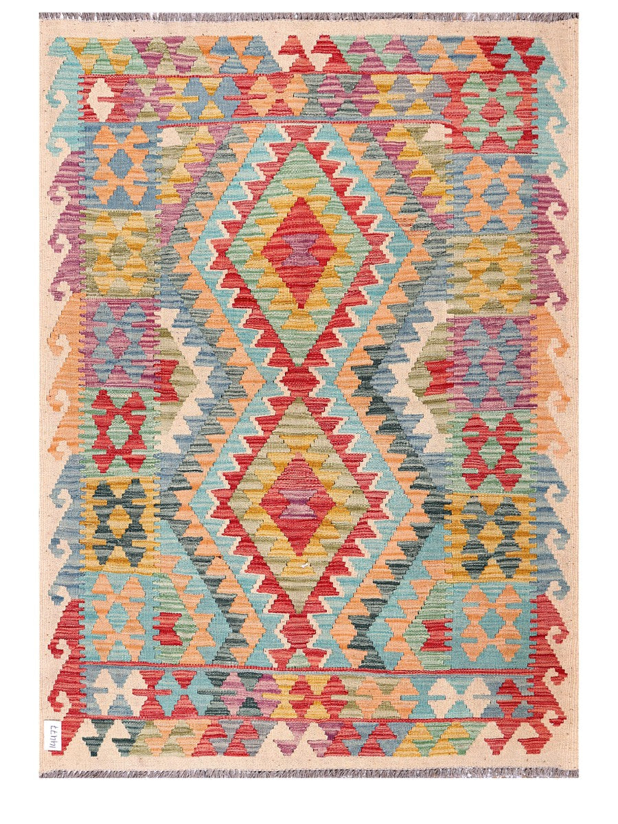 Maimana Afghanistan Kilim Rug - 163 x120 cm - Handmade