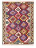 Maimana Afghanistan Kilim Rug - 186 x134 cm - Handmade